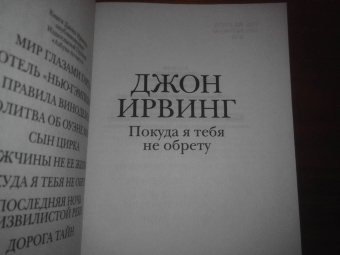 Джон Ирвинг: Покуда я тебя не обрету