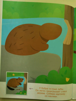 Конструктор из наклеек. Леесные обитатели