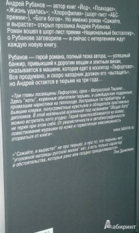 Андрей Рубанов: Сажайте, и вырастет