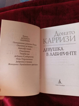 Донато Карризи: Девушка в лабиринте