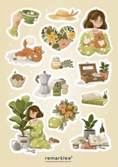 Набор стикеров Девушки