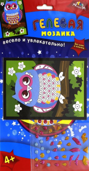 Мозаика гелевая "Сова", А6 (С2603-09)