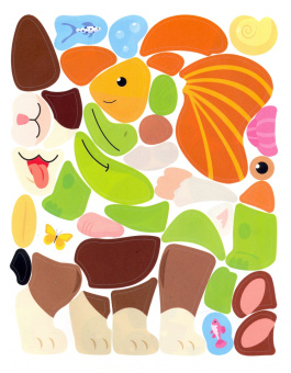 Конструктор из наклеек. Домашние любимцы