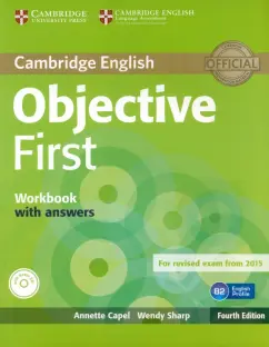 Capel, Sharp: Objective. 4th Edition. First. Workbook with answers (+CD)