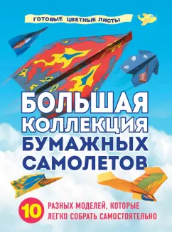 Анна Зайцева: Большая коллекция бумажных самолетов. 10 разных моделей, которые легко собрать самостоятельно