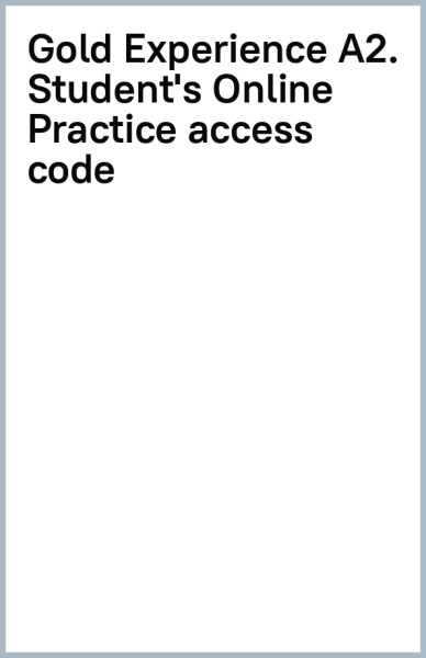 Gold Experience. 2nd Edition. A2. Student's Online Practice access code