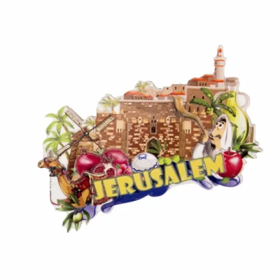 Магнит с дизайнерским рисунком "Иерусалим"