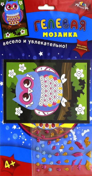 Мозаика гелевая "Сова", А6 (С2603-09)