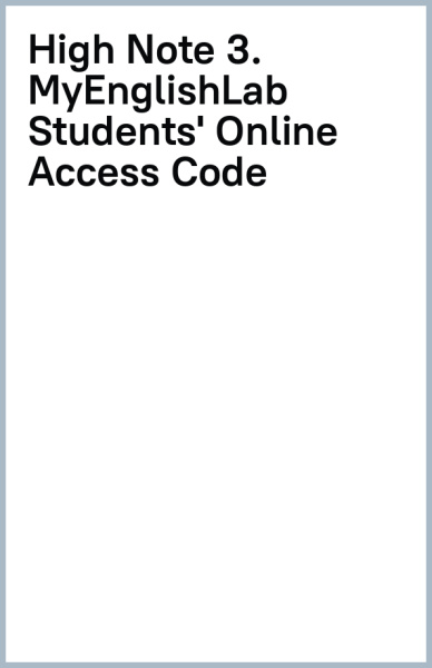 High Note. Level 3. MyEnglishLab Students' Online Access Code