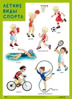 Плакат "Летние виды спорта"
