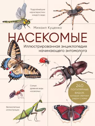 Михаил Куценко: Насекомые. Иллюстрированная энциклопедия начинающего энтомолога. 240 популярных видов