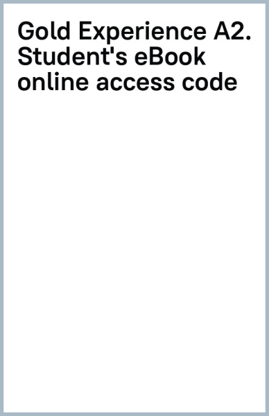 Gold Experience. 2nd Edition. A2. Student's eBook online access code