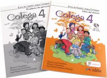 Hortelano, Hortelano, Requejo: Colega 4. Libro del alumno + cuaderno de ejercicios (+CD)