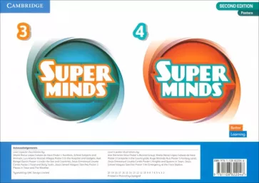 Super Minds. 2nd Edition. Level 3–4. Poster Pack