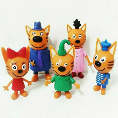 Набор мягких игрушек Три Кота/5 шт/6-8CM