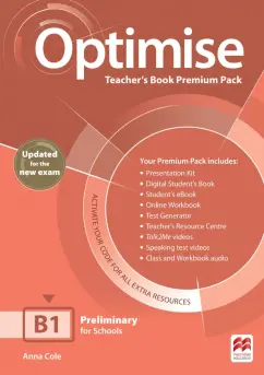 Anna Cole: Optimise. Updated. B1. Teacher’s Book Premium Pack