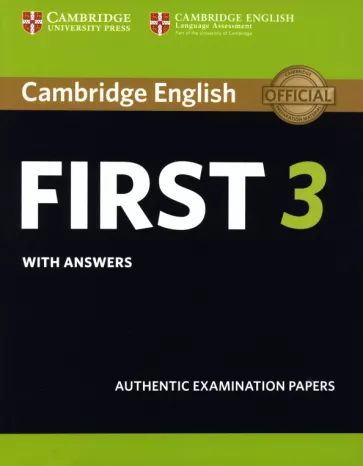 Cambridge English First 3. Student's Book with Answers