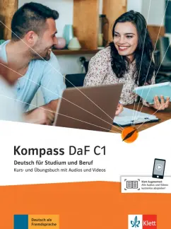 Braun, Jin, Schmeiser: Kompass DaF. C1. Kurs- und Übungsbuch mit Audios und Videos. Deutsch für Studium und Beruf