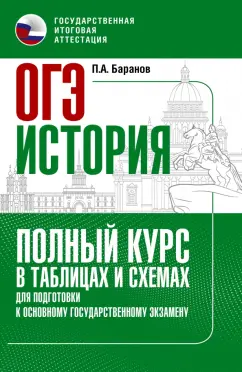 Петр Баранов: ОГЭ История. Полный курс в таблицах и схемах для подготовки к ОГЭ