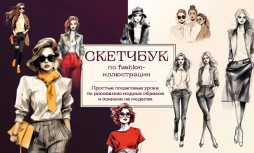 Анна Николаева: Скетчбук по fashion-иллюстрации. Простые пошаговые уроки по рисованию модных образов и эскизов
