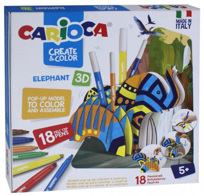 Набор "Раскрась и собери 3D. СЛОН" (42902)