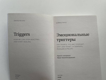 Дэвид Ричо: Эмоциональные триггеры. Как понять, что вас огорчает, злит или пугает, и обратить реакцию в ресурс