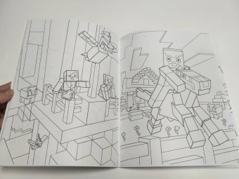 Большая раскраска для фанатов Minecraft