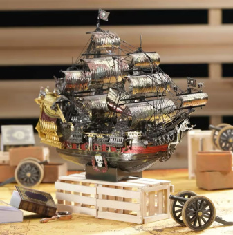 Piececool 3д металлический пазл «Королева Анны», отозвательный корабль пиратский, модель «сделай сам» для подростков, головоломка для мозга