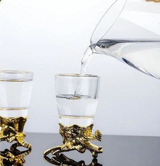 Подарочный набор / Графин и рюмки-перевертыши с знаками зодиака (прозрачный)