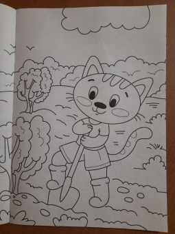 Раскраска А4. В огороде