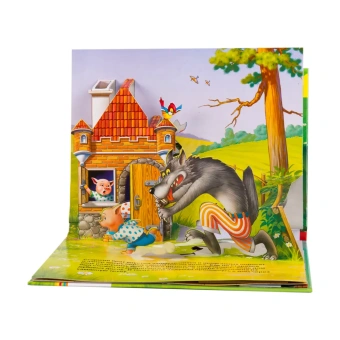 Книжка панорамка для детей: Текст и обр. И. Б. Шустовой. Три поросенка