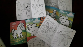 Раскраски в дорогу, набор из 6 штук