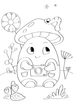 Раскраска с фломастерами. Для малышей