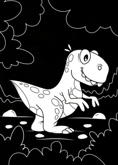 В одной черной-черной раскраске... Для мальчиков