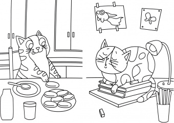 WOW Раскраска "Кошки и собаки"