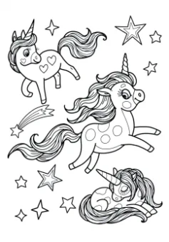 Раскраска с карандашами. Для девочек