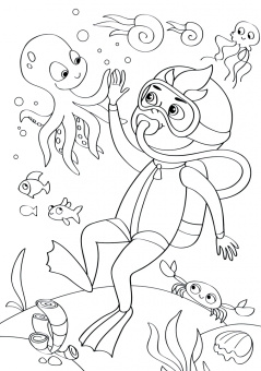 Раскраска с фломастерами. Навстречу приключениям