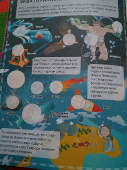 Наталия Куцаева: Детский атлас звёздного неба с наклейками
