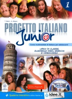 Marin, Albano: Progetto italiano Junior 1. Libro di classe & Quaderno degli esercizi + DVD Video