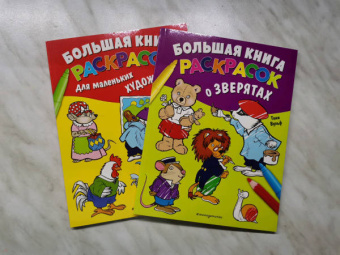 Большая книга раскрасок для маленьких художников