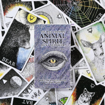 Ким Кранс: The Wild Unknown Animal Spirit. Дикое Неизвестное тотемное животное. Колода-оракул (63 карты и рук.)