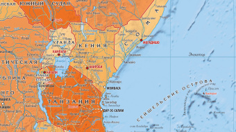 Политическая карта мира на русском языке с флагами