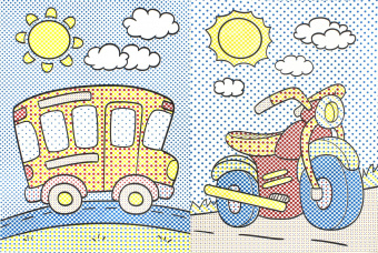 Машинки. Книжка-раскраска