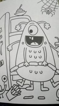 Раскраска "Монстрики", А4