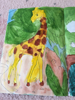 Раскраска "В зоопарке", А4