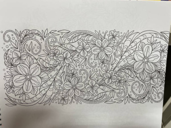 Раскраска антистресс. Цветы прокрастинации