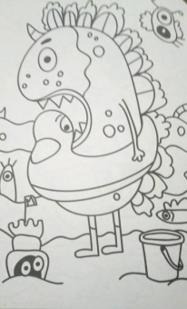 Раскраска "Монстрики", А4