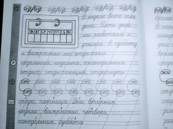 Елена Субботина: Чистописание + словарные слова