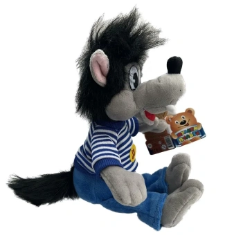 Мягкая игрушка Волк из м/ф "Ну, погоди!", музыкальная, 30 см
