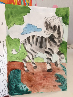 Раскраска "В зоопарке", А4